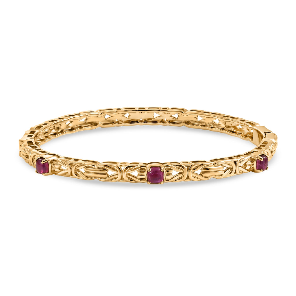 EverTrue African Ruby Full Bangle Pure Yellow Brass  1.740  Ct._8305697