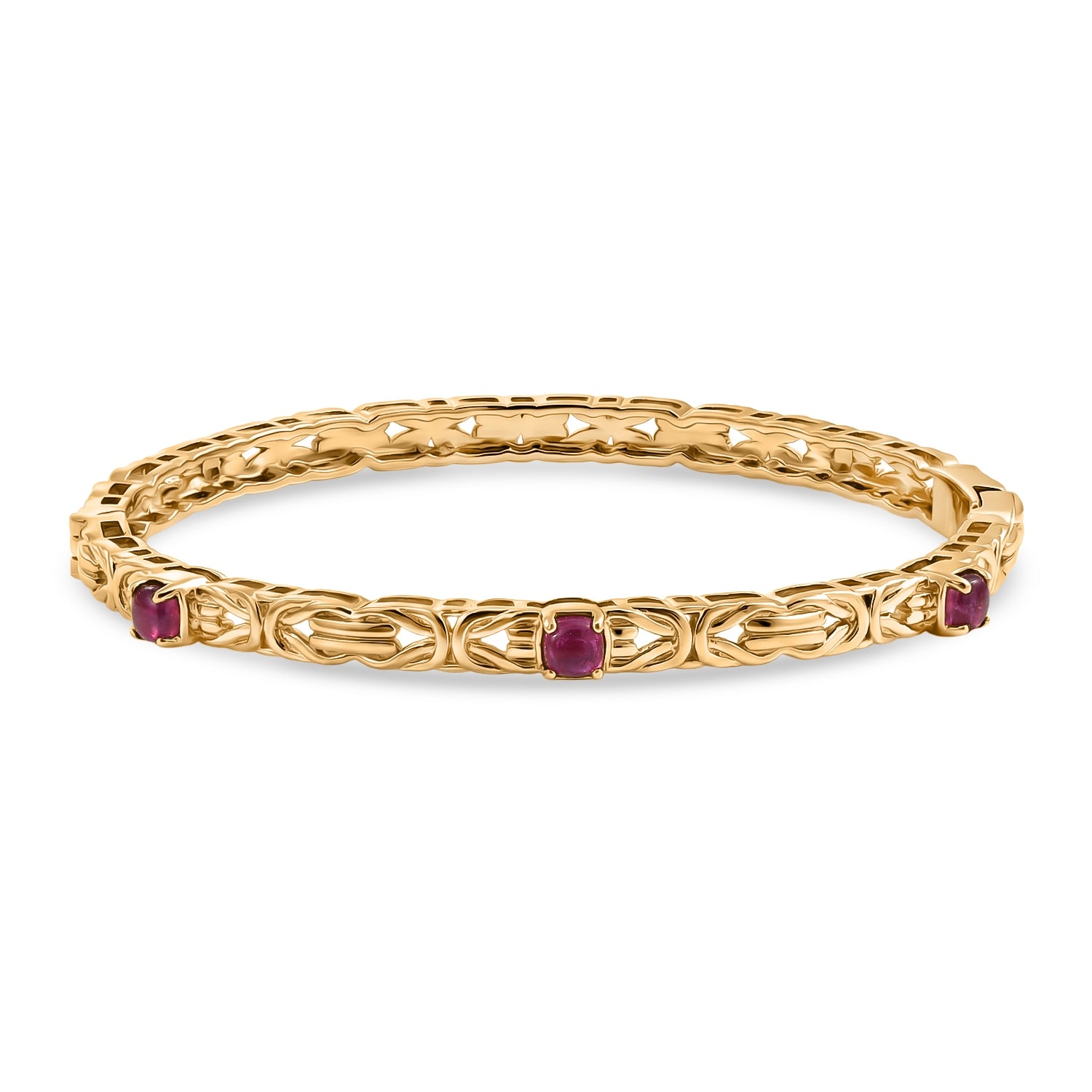 EverTrue African Ruby Full Bangle Pure Yellow Brass  1.740  Ct. 8305697 0