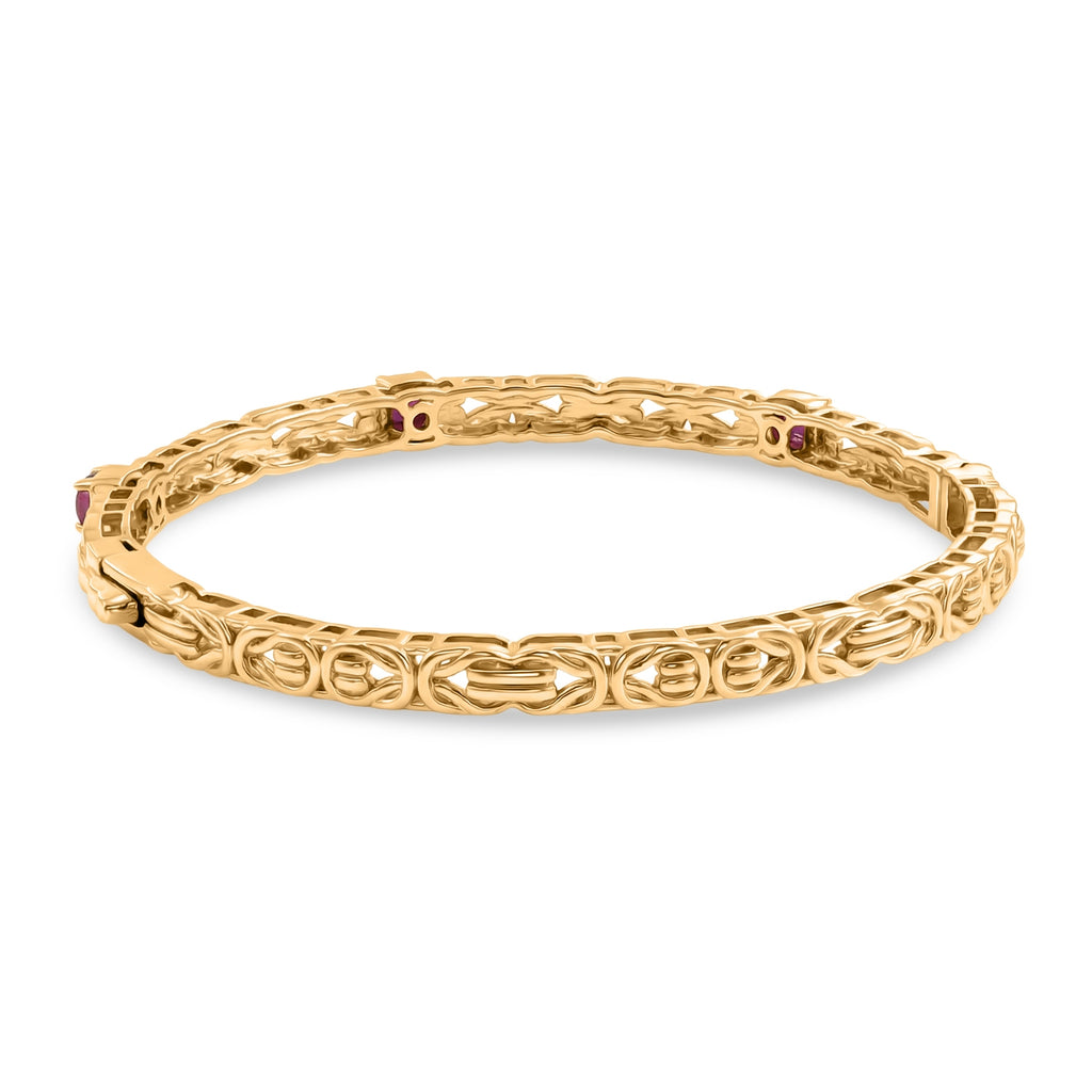 EverTrue African Ruby Full Bangle Pure Yellow Brass  1.740  Ct._8305697_4