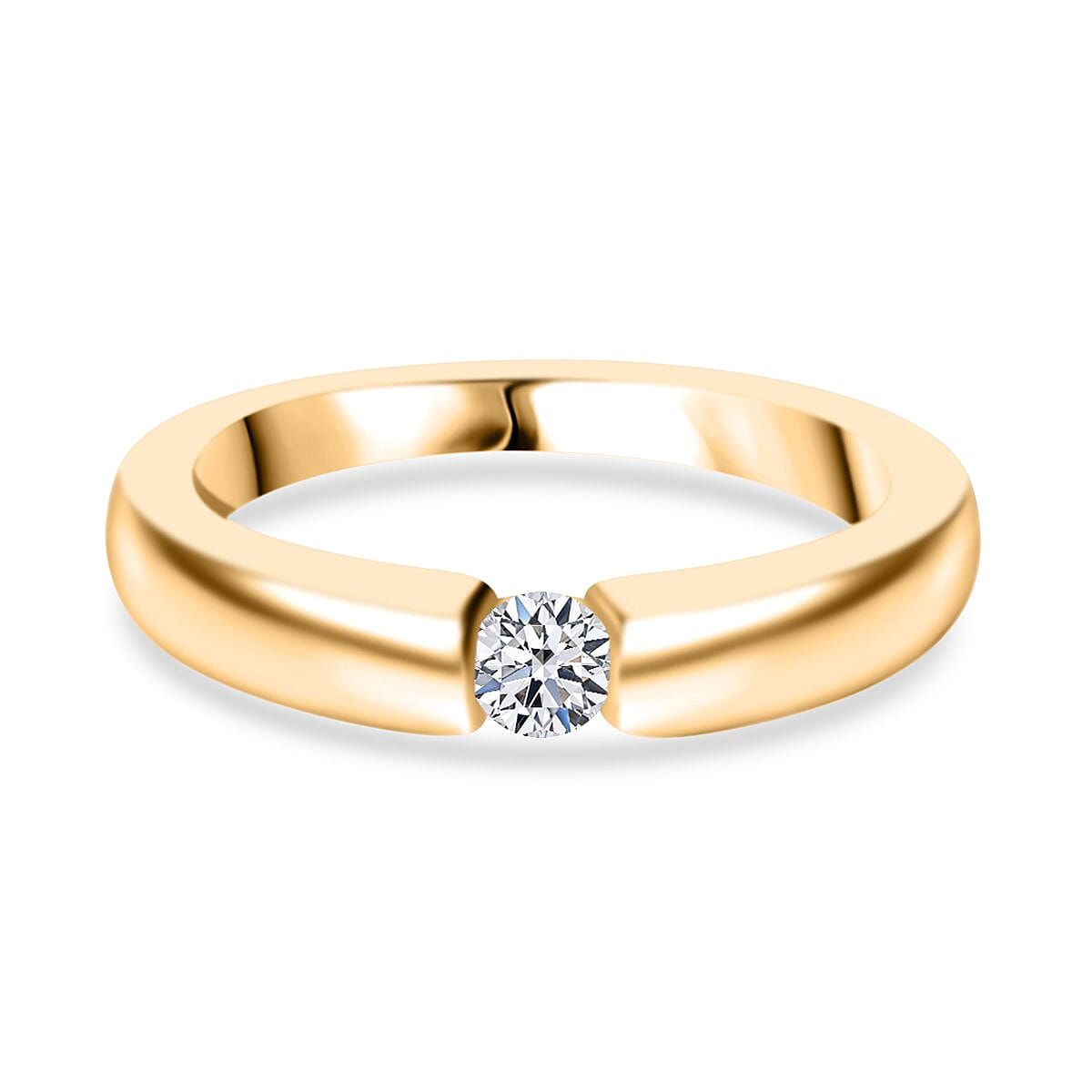 Moissanite Solitaire Ring in 925 White Silver V32575718 0