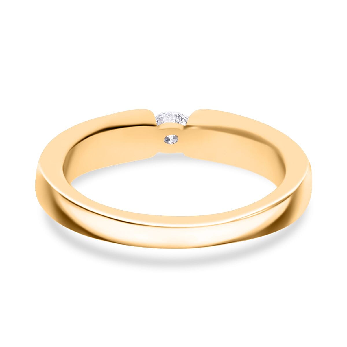 Moissanite Solitaire Ring in 925 White Silver V32575718 3