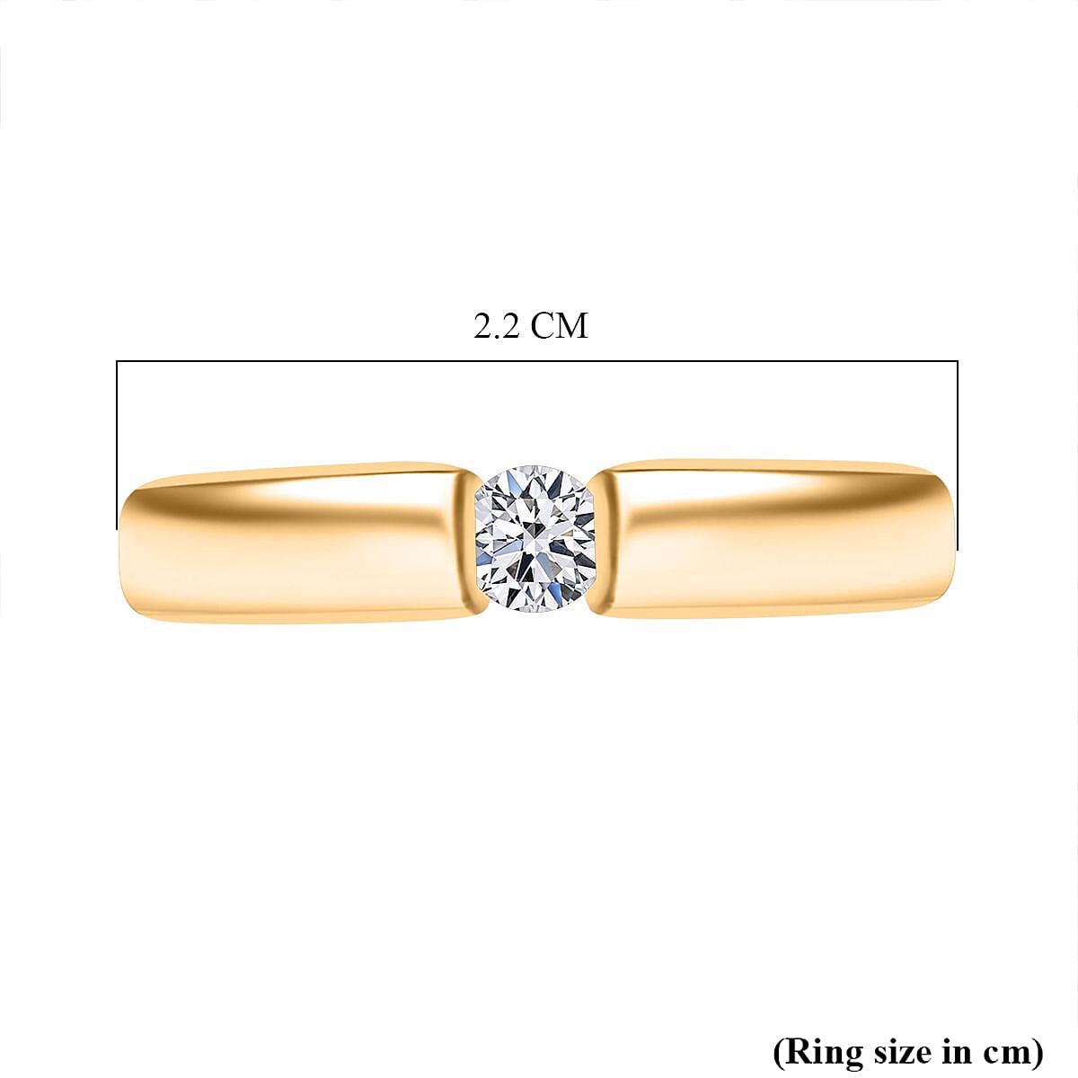 Moissanite Solitaire Ring in 925 White Silver V32575718 4