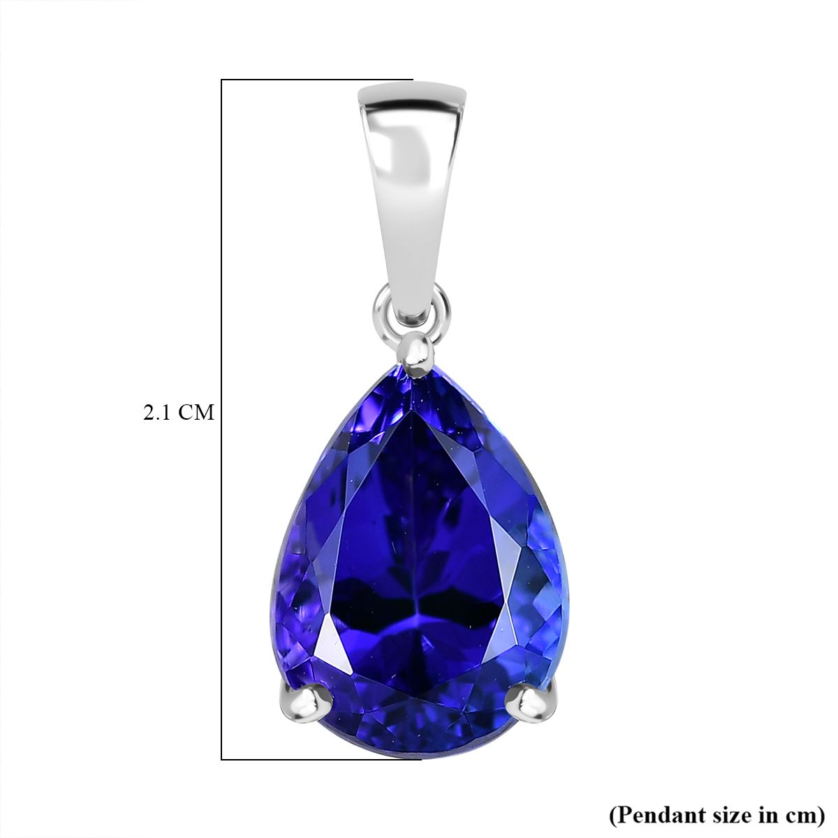 Rhapsody 4.6 Ct. AAAA Tanzanite Pendant in 950 Platinum 8306269 6