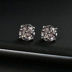 Luxuriant 950 Platinum SGL Certified Lab Grown Diamond (VS/EF) Solitaire Stud Earring with Screw Back 2.00 Ct, Platinum Wt. 2.60 Gms._8307856_1