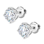 Luxuriant 950 Platinum SGL Certified Lab Grown Diamond (VS/EF) Solitaire Stud Earring with Screw Back 2.00 Ct, Platinum Wt. 2.60 Gms._8307856_3