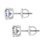 Luxuriant 950 Platinum SGL Certified Lab Grown Diamond (VS/EF) Solitaire Stud Earring with Screw Back 2.00 Ct, Platinum Wt. 2.60 Gms._8307856_4