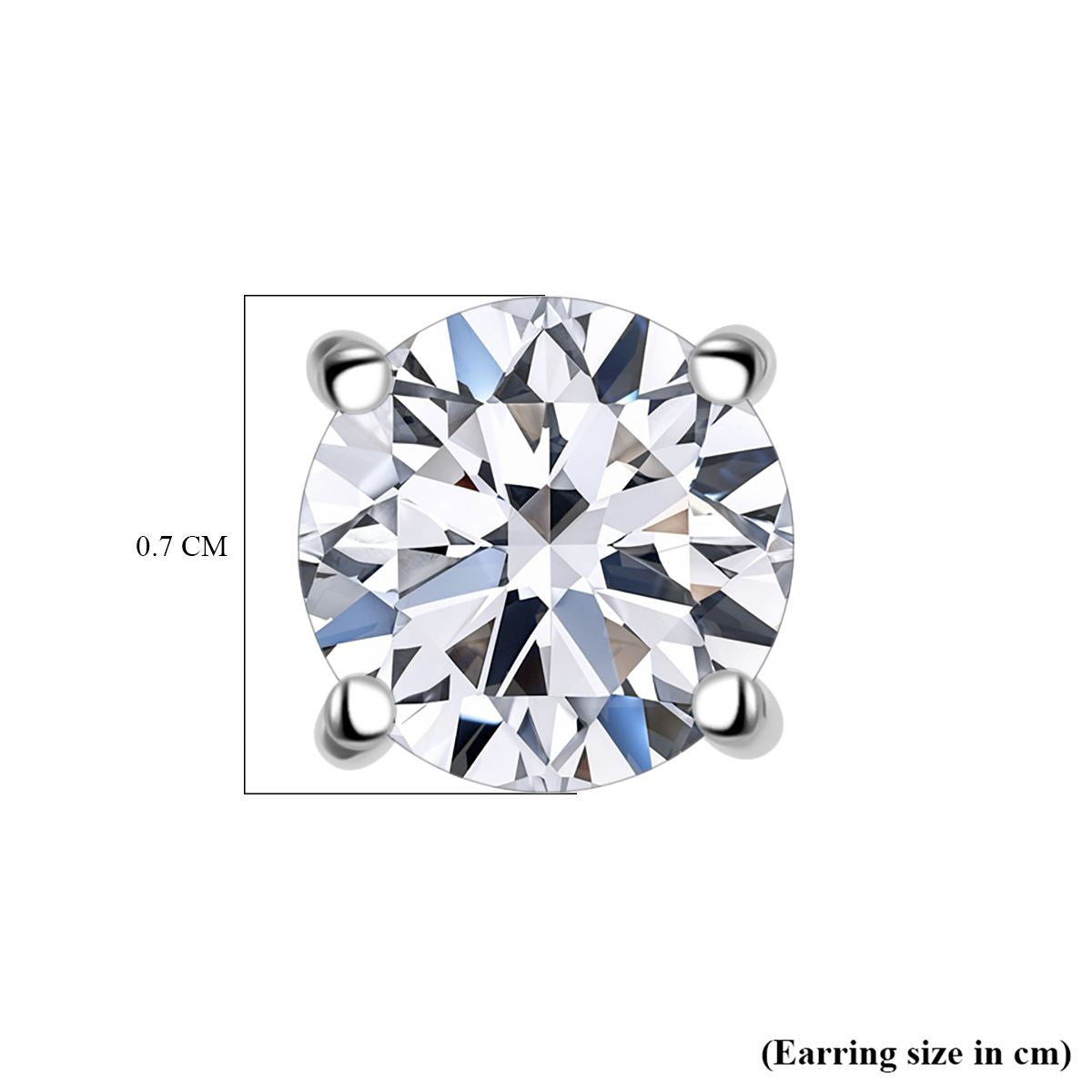 LUXURIANT 2 Ct. Lab Grown Diamond Solitaire Earrings in 950 Platinum, SGL Certified 8307856 5