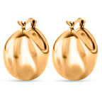 Designer Inspired-Half Hoop Earring with Clasp_8308622_4