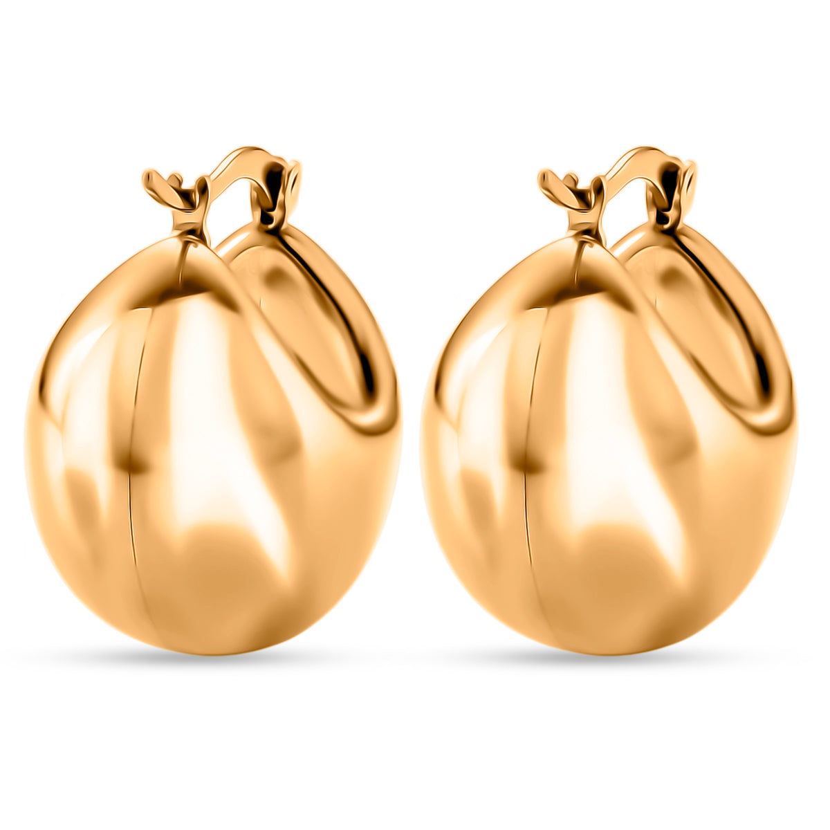 Designer Inspired-Half Hoop Earring with Clasp 8308622 4