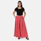 & Maisi Printed Jean and Pant/Trouser (Size - XXL) - Red White_8308936