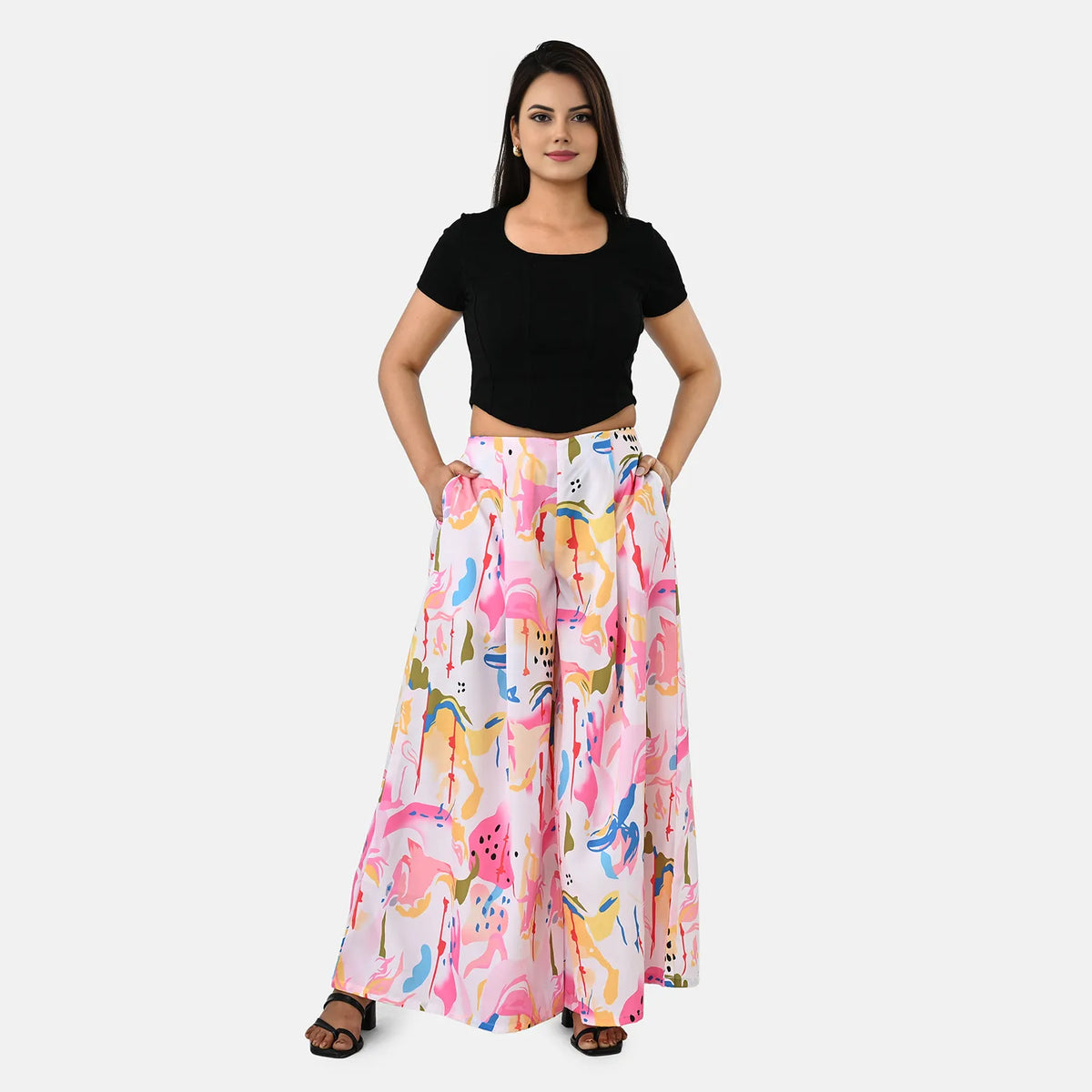 &amp; Maisi Printed Jean and Pant/Trouser (Size - XXL) - Cream V32637501 0