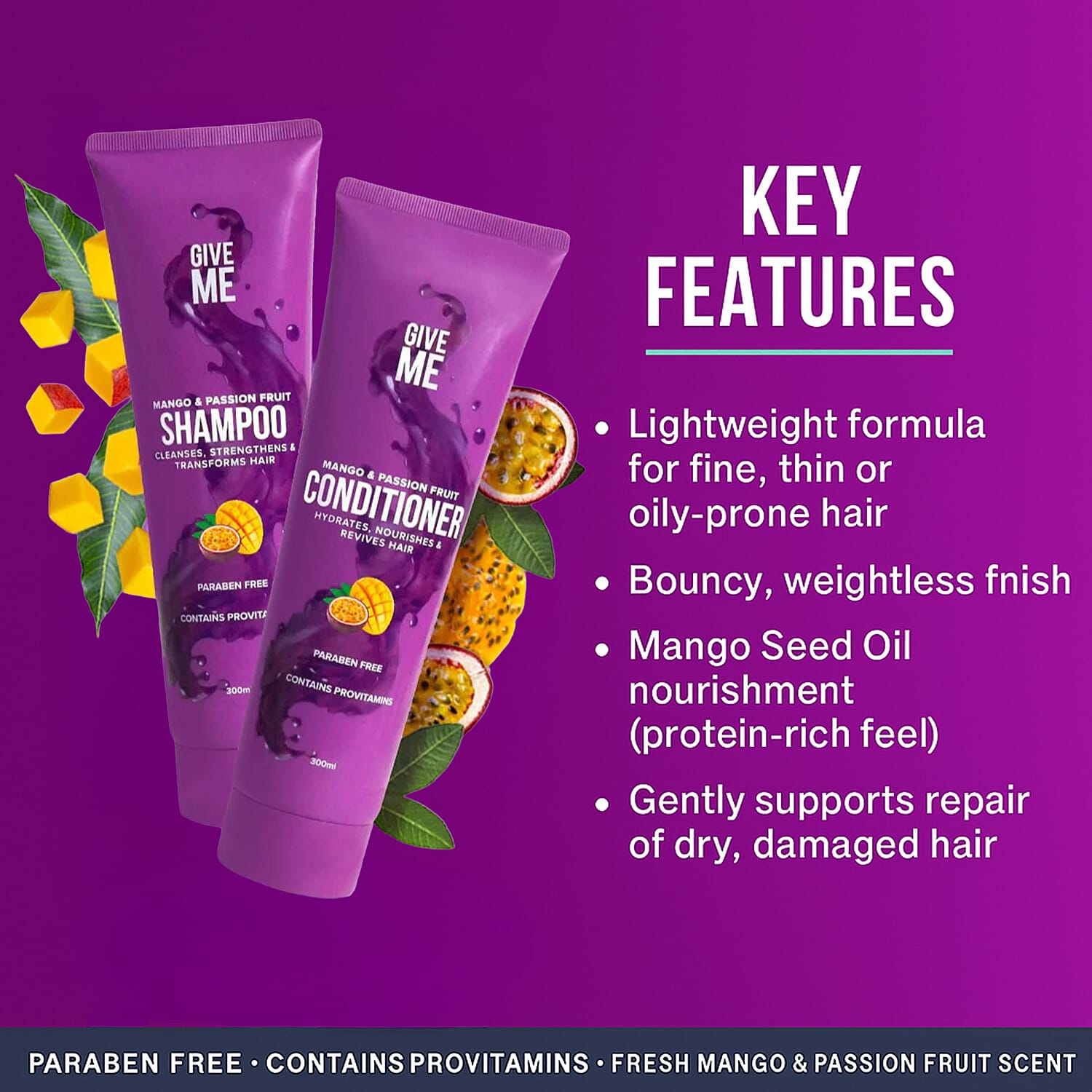 Give Me Mango &amp; Passion Fruit Haircare Bundle 8309055 2