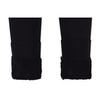 Closeout Deal Thermal Super Soft Feel Faux Fur Lined Cuffed Legging (Size XL-XXL) - Black