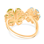 D'Joy Peridot, Swiss Blue Topaz & White Zircon Ring in Yellow Gold Plated Sterling Silver 3.88 Ct._8309332_4