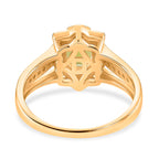 D'Joy Peridot & White Zircon Ring in Yellow Gold Plated Sterling Silver 2.04 Ct._8309392_4