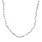 D'Joy White Mother Of Pearl Beads Necklace in Rhodium OverlaySterling Silver  80.000  Ct._8310695