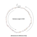 D'Joy White Mother Of Pearl Beads Necklace in Rhodium OverlaySterling Silver  80.000  Ct._8310695_5