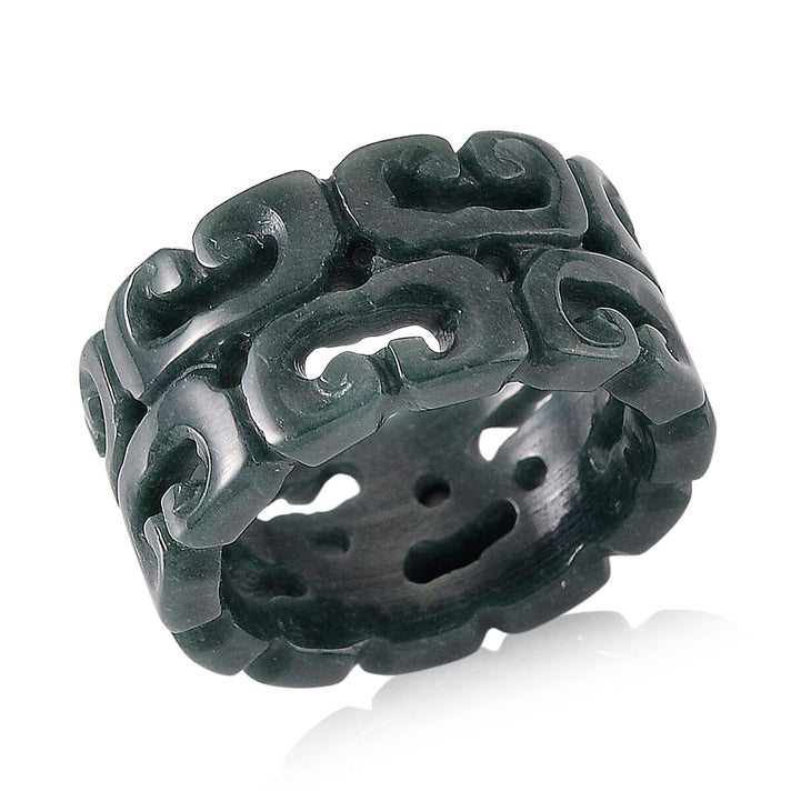 Natural Type A Jadeite Hand Carved Ring 30.00 Ct. 8311449 1