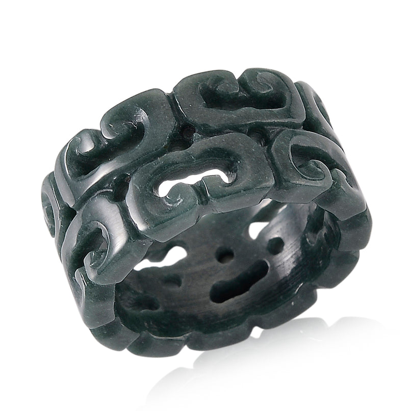 Natural Type A Jadeite Hand Carved Ring 30.00 Ct._8311450