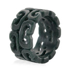 Natural Type A Jadeite Hand Carved Ring 30.00 Ct._8311450_3