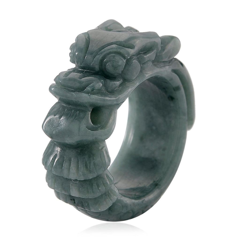 Natural Type A Jadeite Dragon Ring 45.00 Ct._8311613_3