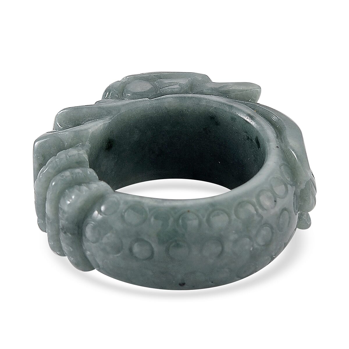 Natural Type A Jadeite Dragon Ring 45.00 Ct. V32491921 5