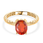9K Yellow Gold AAAA Salamanca Fire Opal Mirage Ring 1.15 Ct._8311842
