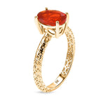 9K Yellow Gold AAAA Salamanca Fire Opal Mirage Ring 1.15 Ct._8311842_3