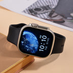 i20 Ultra 2 Max 10-in-1 Smartwatch Set with Earphones & 7 Strap, Compatible with Apple iOS and Android - Silver_8311847_1
