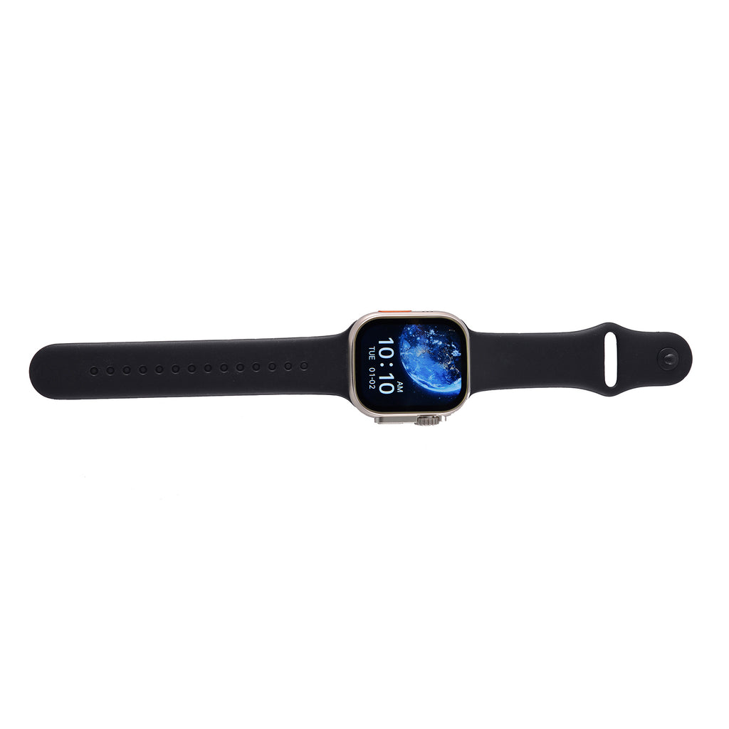 i20 Ultra 2 Max 10-in-1 Smartwatch Set with Earphones & 7 Strap, Compatible with Apple iOS and Android - Silver_8311847_7