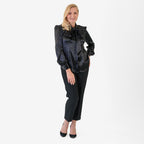 Best Seller Marina Kaneva Bow Tie Top (Size 10) - Black_8311923