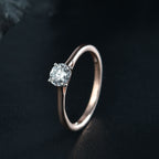Luxuriant Lab Grown Diamond Solitaire Ring in 18K RG VermeilSterling Silver  0.500  Ct._8312171_1