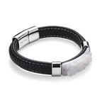 Natural Type A - White Jade Bracelet (Size 8) in Rhodium Plated 90.00 Ct._8313555_3