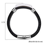 Natural Type A - White Jade Bracelet (Size 8) in Rhodium Plated 90.00 Ct._8313555_5