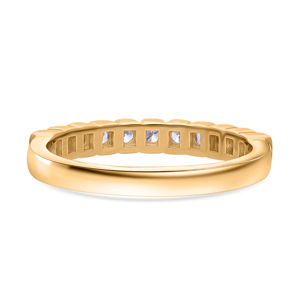 Luxuriant Lab Grown Diamond (SI/GH) Ring in 18K Vermeil Yellow Gold Plated Sterling Silver 0.50 Ct._8313786_4