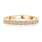 Luxuriant Lab Grown Diamond (SI/GH) Ring in 18K Vermeil Yellow Gold Plated Sterling Silver 0.50 Ct._8313788