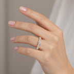 Luxuriant Lab Grown Diamond (SI/GH) Ring in 18K Vermeil Yellow Gold Plated Sterling Silver 0.50 Ct._8313788_2