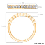 Luxuriant Lab Grown Diamond (SI/GH) Ring in 18K Vermeil Yellow Gold Plated Sterling Silver 0.50 Ct._8313788_5