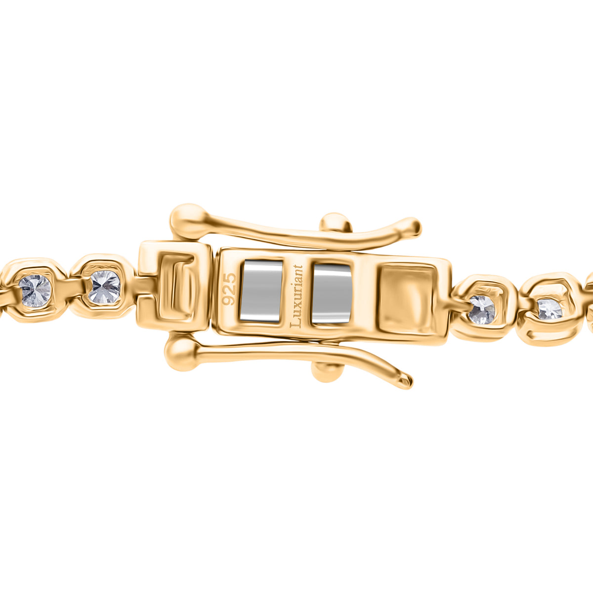 Luxuriant  2 Ct. Lab Grown Diamond SI/GH Tennis Bracelet (Size 7.50) in 18K Vermeil Yellow Gold Plated Sterling Silver 8313800 4