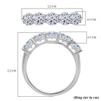 Luxuriant 950 Platinum SGL Certified Lab Grown Diamond (VS/EF) 5 Stone Ring 2.00 Ct_8313952_4