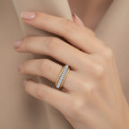 Luxuriant Lab Grown Diamond (SI/GH) Ring in 18K Vermeil Yellow Gold Plated Sterling Silver 0.51 Ct._8314080_2