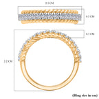 Luxuriant Lab Grown Diamond (SI/GH) Ring in 18K Vermeil Yellow Gold Plated Sterling Silver 0.51 Ct._8314080_5