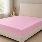 Livemore Set of 4: Reversible Printed Bedding Sheet Set - inc. Deep Fitted Sheet, Duvet Cover & 2 x Pillowcases (Double, 200 x 200 cm) - Pink_8314272_5