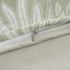 Livemore Set of 4: Reversible Printed Bedding Sheet Set - inc. Deep Fitted Sheet, Duvet Cover & 2 x Pillowcases (Double, 200 x 200 cm) - Green_8314274_6