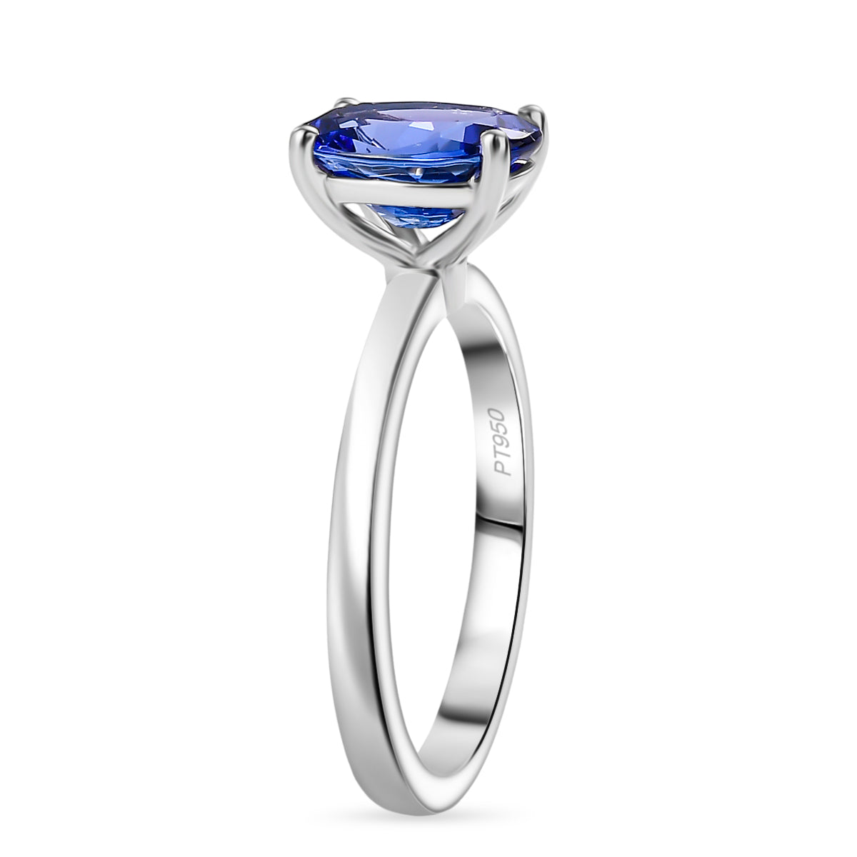 DOORBUSTER DEAL - Rhapsody 950 Platinum AAAA Tanzanite Solitaire Ring 2.00 Ct, Platinum Wt. 4.17 Gms. V32578298 4