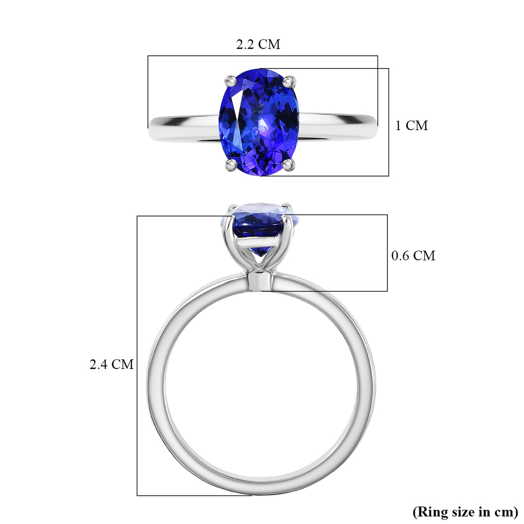 Rhapsody 950 Platinum AAAA Tanzanite Solitaire Ring 2.00 Ct, Platinum Wt. 4.17 Gms._8314613_5