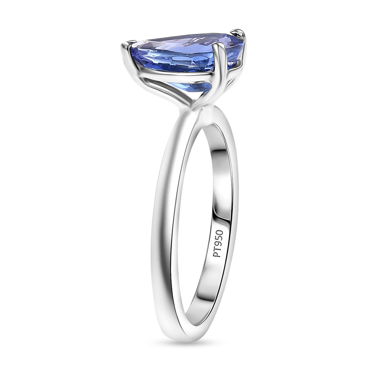 DOORBUSTER DEAL - Rhapsody 950 Platinum AAAA Tanzanite Solitaire Ring 2.00 Ct, Platinum Wt. 4.15 Gms. V32507963 4