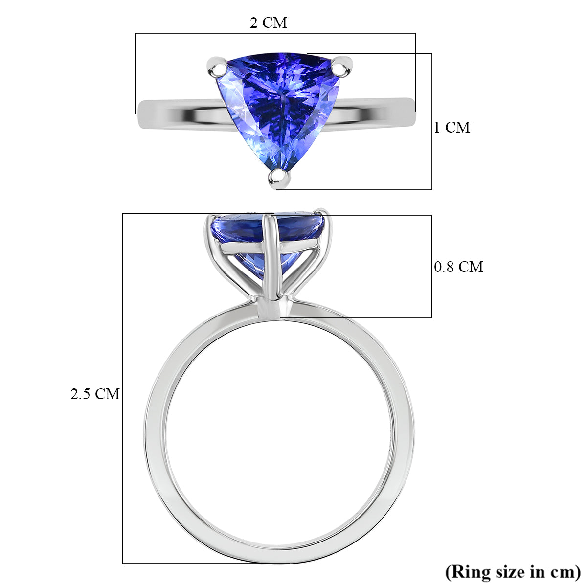 DOORBUSTER DEAL - Rhapsody 950 Platinum AAAA Tanzanite Solitaire Ring 2.04 Ct, Platinum Wt. 4.26 Gms. 8314665 6
