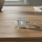 Luxuriant Lab Grown Diamond (SI/GH) Ring in Rhodium Overlay Sterling Silver 1.00 Ct, Silver Wt. 5.46 Gms._8314745_1