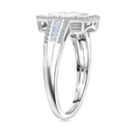 Luxuriant - Lab Grown Diamond (SI/G-H) Ring in Rhodium Overlay Sterling Silver 1.00 Ct._8314769_4